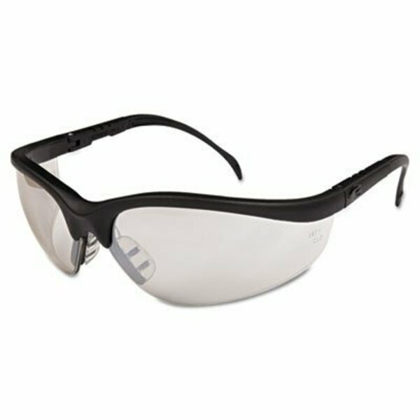 Ors Nasco MCR Safety, Klondike Safety Glasses, Black Matte Frame, Clear Mirror Lens KD119BX